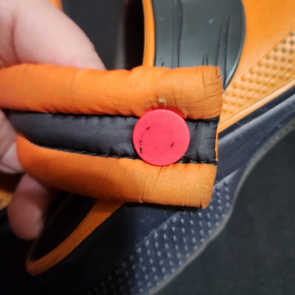 Kids Orange Clogs with Anime Design - Picture 10 of 13